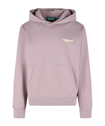 Barrow Teddy-bear Printed Hoodie In Pink