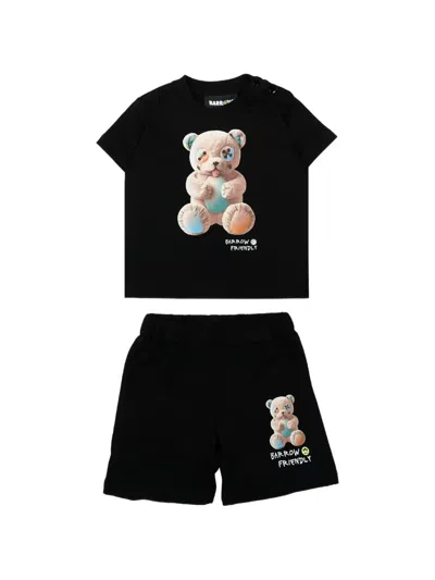 Barrow Babies' Teddy-print Tracksuit In Black