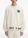 Barrow Text-print Sweatshirt In White