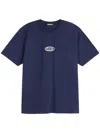 Barrow Text-print T-shirt In Blue