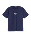 Barrow Text-print T-shirt In Navy Blue