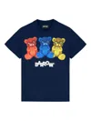 Barrow Three-bear Print T-shirt In Blue