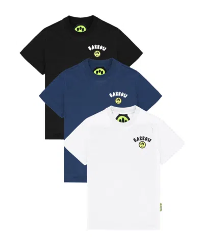 Barrow Kids' Three-pack Cotton T-shirts In Multi