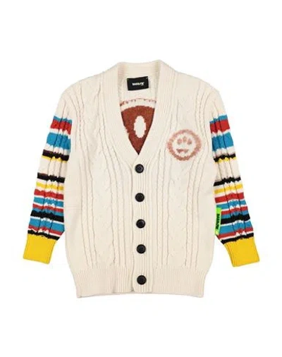 Barrow Babies'  Toddler Cardigan Off White Size 6 Virgin Wool, Acrylic In Multi