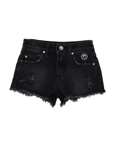 Barrow Babies'  Toddler Girl Denim Shorts Black Size 6 Cotton