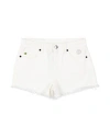 Barrow Toddler Girl Denim Shorts White Size 6 Cotton In White