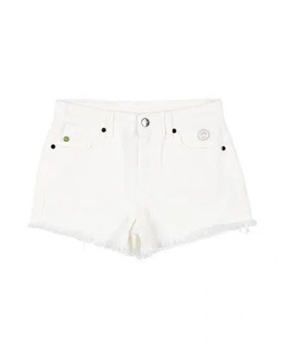 Barrow Babies'  Toddler Girl Denim Shorts White Size 6 Cotton