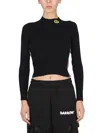 Barrow Logo Cropped Top Striped Bands In Multicolour