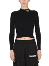 Barrow Logo Cropped Top Striped Bands In Multicolour