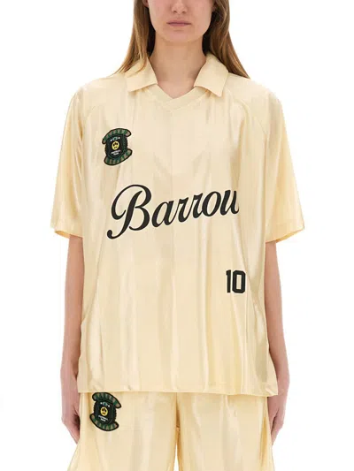 Barrow Triacetate T-shirt Unisex In Beige