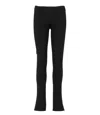 Barrow Low-rise Ribbed-knit Skinny Trousers In Black