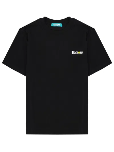 Barrow T-shirt Con Logo E Stampa In Black