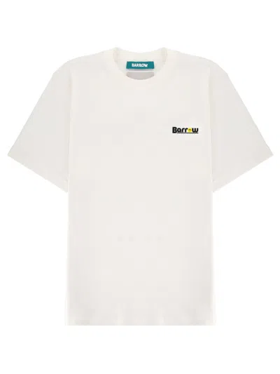 Barrow T-shirt Con Logo E Stampa In White