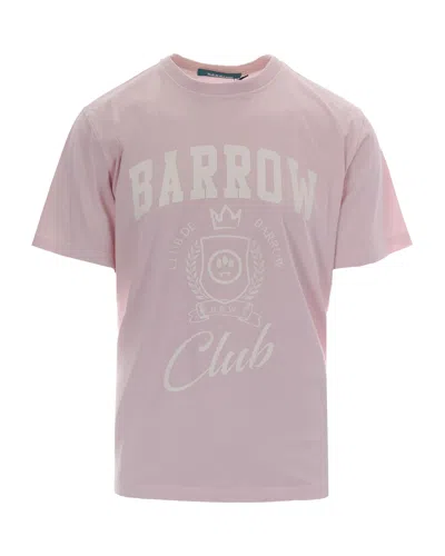 Barrow T-shirt Jersey Club Light Rose In Pink
