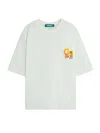 Barrow Bear Print With Back Stitched Trim T-shirt In White