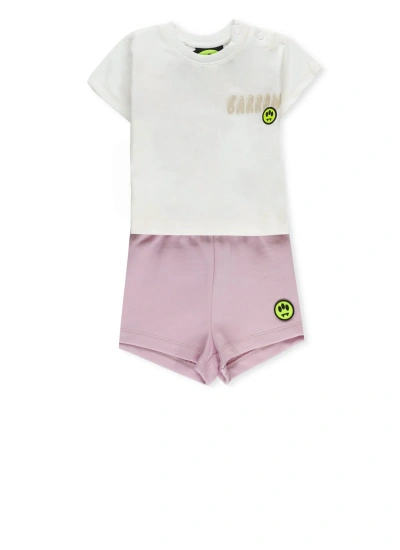 Barrow Babies' Two Pieces Jumpsuit With Logo In Multicolour