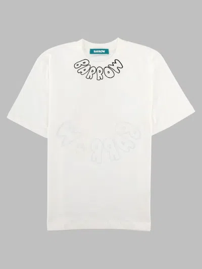 Barrow Unisex Crewneck T-shirt In White