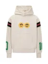 Barrow 'coach' Sweatshirt With Hood And Pocket In Beige