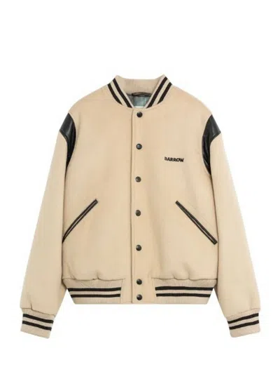 BARROW UNISEX JACKETS BARROW - COLLEGE JACKET UNISEX - IVORY
