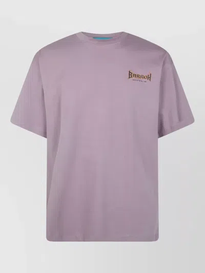Barrow Unisex Jersey T Shirt Crew Neck Graphic In Purple