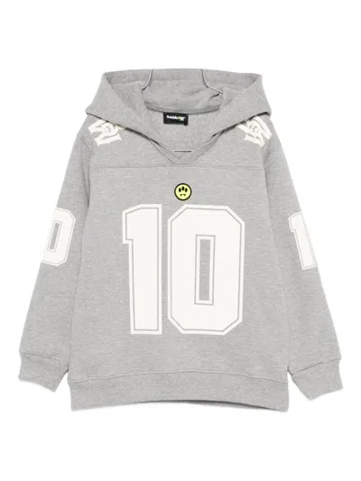 Barrow Unisex Junior Fleece Hoodie In Gray