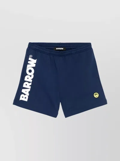 Barrow Unisex Overall Style Sweatshorts In Blue