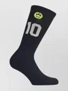 Barrow Unisex Smiley Face Ribbed Cuff Socks