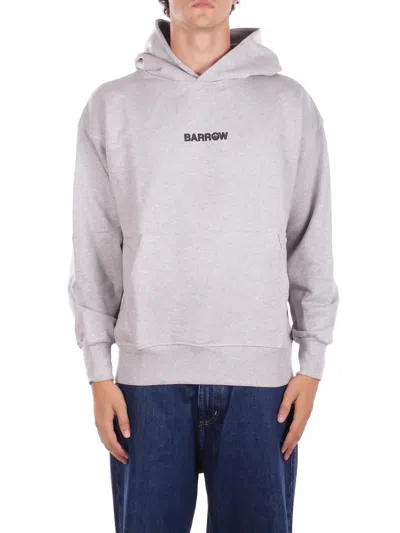 Barrow Unisex Sweatshirt F5bwuahs047 107 Hoodie Unisex Grey Melange In Gray