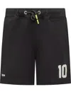 Barrow 'rugby' Cotton Bermuda Shorts In Black