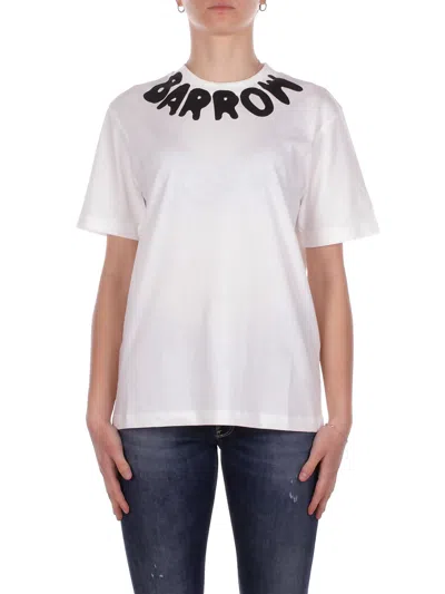 Barrow Unisex T-shirt S6bwuath071 412 Jersey T-shirt Cream In White