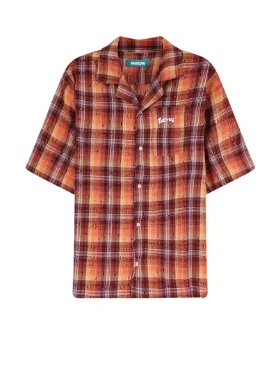 Barrow Used Effect Cotton Shirt In Multi