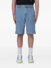 Barrow Utility-pocket Denim Shorts In Blue