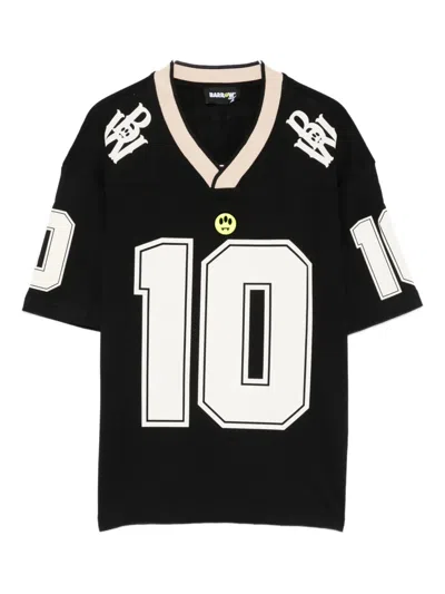 Barrow Kids' V-neck T-shirt In Black