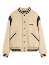 Barrow Varsity Teddy-appliqué Bomber Jacket In Animal Print