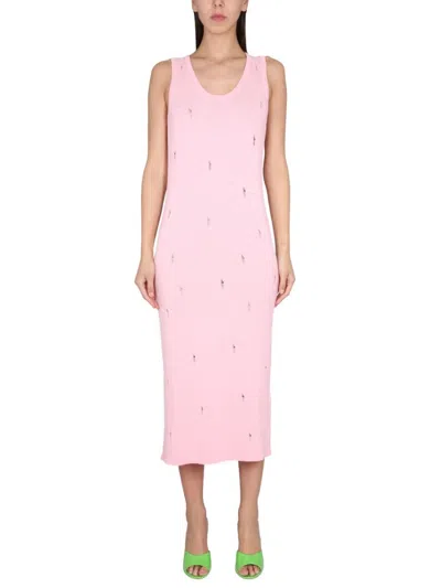 Barrow Viscose Dress In Multi