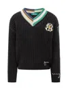 Barrow V-neck Knit Pullover In Nero