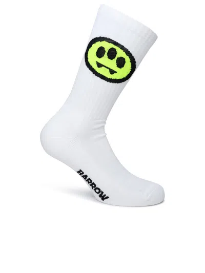 BARROW WHITE COTTON BLEND SOCKS