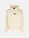 Barrow White Cotton Sweatshirt In Ivory