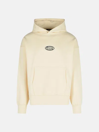 Barrow White Cotton Sweatshirt In Ivory