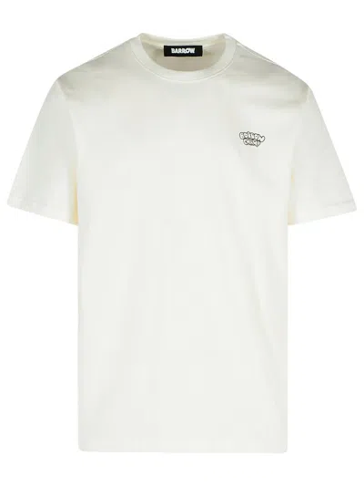 Barrow White Cotton T-shirt