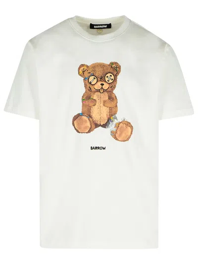 Barrow White Cotton T Shirt