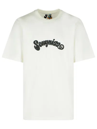 Barrow White Cotton T-shirt
