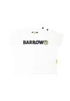 Barrow White T-shirt For Baby Girl With Logo In White