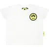 Barrow White T-shirt For Babykids With Smiley In White