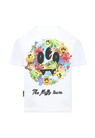 Barrow White T-shirt For Kids With Logo