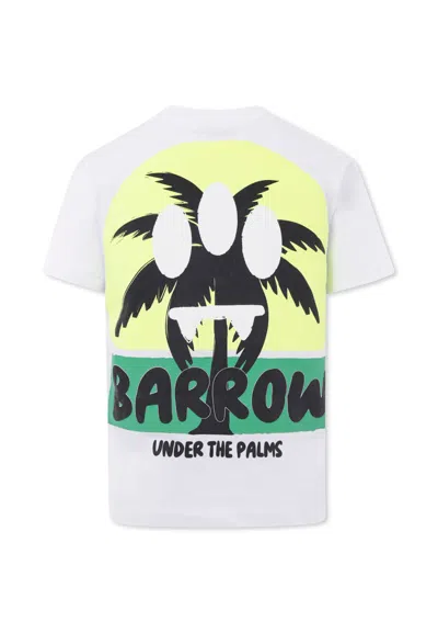 Barrow White T-shirt For Kids With Smiley