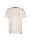 Barrow White T-shirt With Lettering And Graphic Print With Smile In White