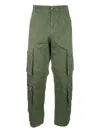 Barrow Pants In Green Cotton In Green
