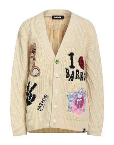 Barrow Woman Cardigan Ivory Size S Wool, Polyacrylic In Brown