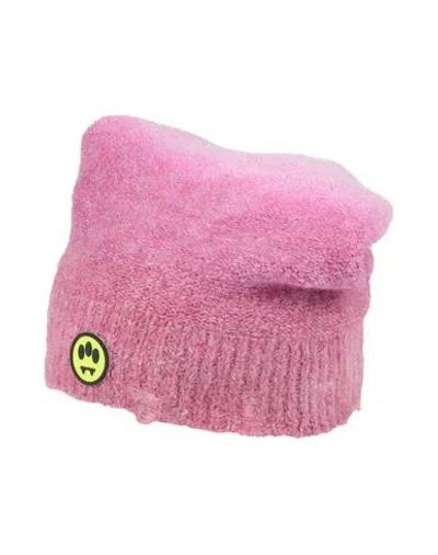 Barrow Woman Hat Fuchsia Size Onesize Polyacrylic, Polyamide, Mohair Wool, Wool, Elastane In Pink